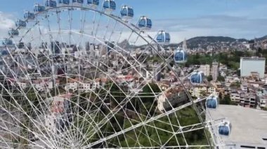 Rio de Janeiro Brezilya 'da yaz seyahatinin havadan manzarası. Coast City 'nin simgesi. Tropik seyahat. Yaz manzarası.