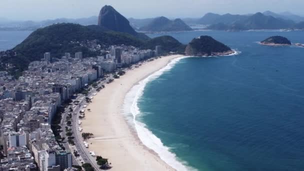 Luftaufnahme Von Rio Janeiro Brasilien Internationales Reiseziel Urlaubsziel — Stockvideo
