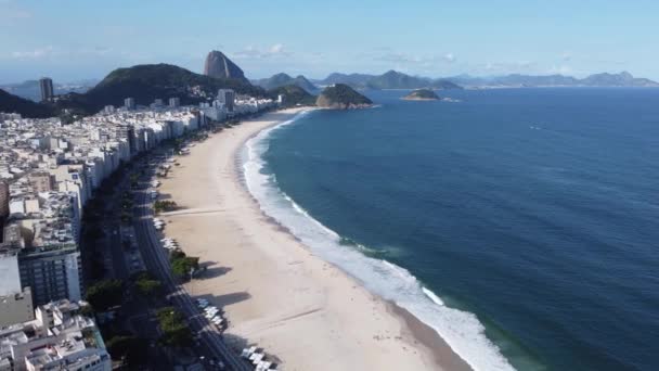 Panorámás Légi Kilátás Rio Janeiro Brazília Nemzetközi Úticél Nyaralási Hely — Stock videók