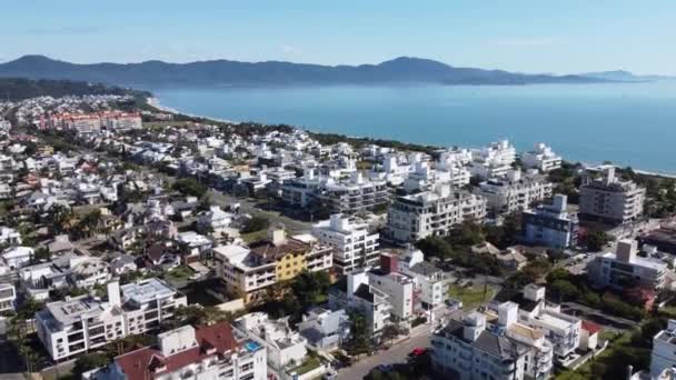 ダウンタウンの街の風景サンタカタリナ ブラジルのフロリアノポリス州 熱帯の島 国際旅行先 — ストック動画