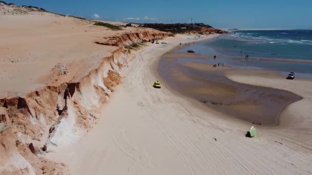 Destination Estivale Paysages Tropicaux Point Repère Plage Dans État Brésilien — Video