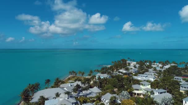 Krajobraz Panoramiczny Malowniczej Wyspy Key West Florida Keys Usa Tropikalna — Wideo stockowe