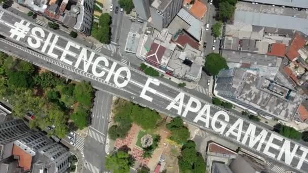 Cidade São Paulo Brasil Centro Histórico Baixa Paisagem Metrópole Cidade — Vídeo de Stock