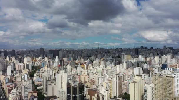 Cidade São Paulo Brasil Centro Histórico Baixa Paisagem Metrópole Cidade — Vídeo de Stock