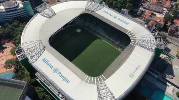 Allianz Park Sao Paulo Brasil Paisaje Aéreo Paisajes Deportivos Campo — Vídeo de stock