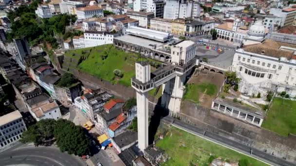 Colorato Paesaggio Naturale Famoso Luogo Turismo Del Centro Salvador Stato — Video Stock