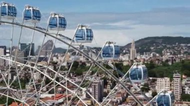 Rio de Janeiro Brezilya sahil şehrinin uluslararası seyahat merkezinin simgesi. Tropik tatil seyahati.
