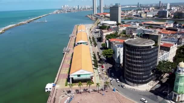 Brasilien Nordöstra Landmärke Historisk Centrum Centrum Recife Staten Pernambuco Brasilien — Stockvideo