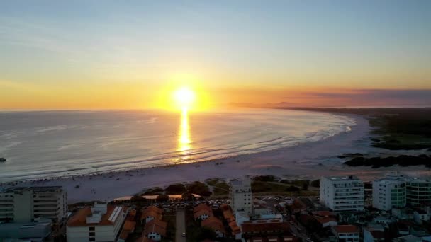 Água Azul Turquesa Cidade Costeira Lagos Região Turismo Região Referência — Vídeo de Stock