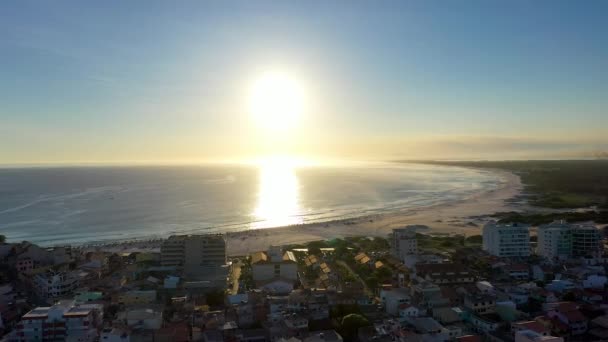 Água Azul Turquesa Cidade Costeira Lagos Região Turismo Região Referência — Vídeo de Stock