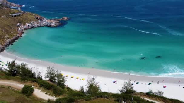 Rio Janeiro Brezilya Nın Kıyı Kenti Lakes Region Turizm Bölgesinin — Stok video