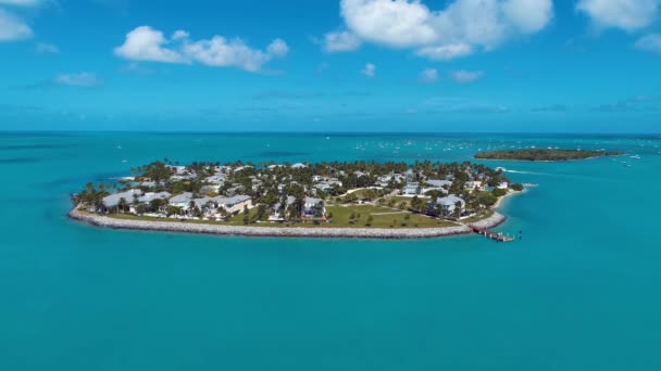 Panoráma Táj Festői Sziget Key West Florida Keys Usa Trópusi — Stock videók