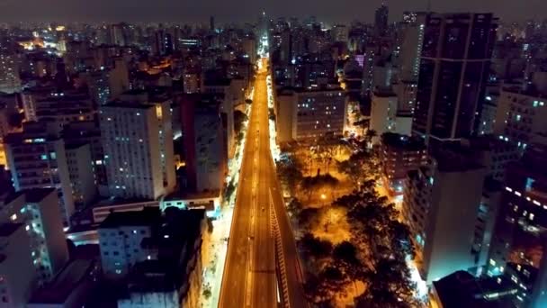 Sao Paulo Brezilya Nın Şehir Manzarası Şehir Merkezinin Tarihi Merkezi — Stok video