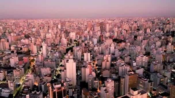 Paysage Urbain Sao Paulo Brésil Centre Historique Centre Ville Paysage — Video