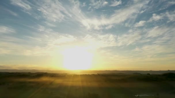 Сільський Пейзажний Часовий Пояс Хмари Часовий Пояс Зелених Сільських Пейзажах — стокове відео