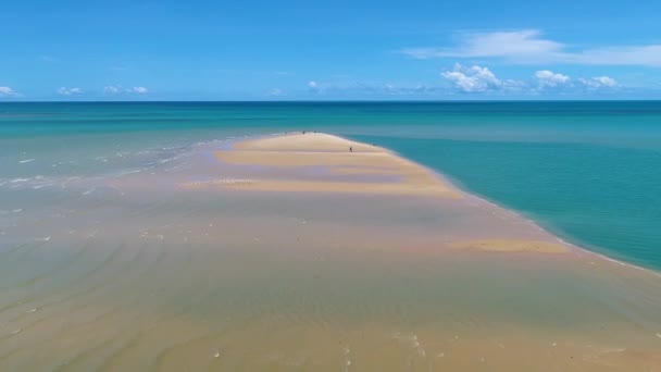 Corumbau Tropical Beach Summer Scenery Bahia Brazil Corumbau Beach Landmark — 图库视频影像