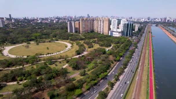 Villa Lobos Parc Loisirs Centre Ville Sao Paulo Brésil Parc — Video
