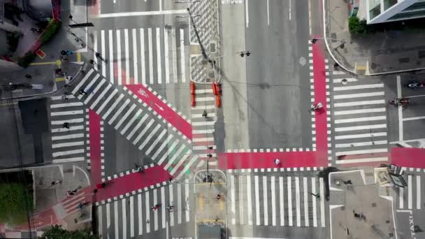 Centro São Paulo Brasil Paisagem Panorâmica Aérea Paisagem Metropole Cidade — Vídeo de Stock