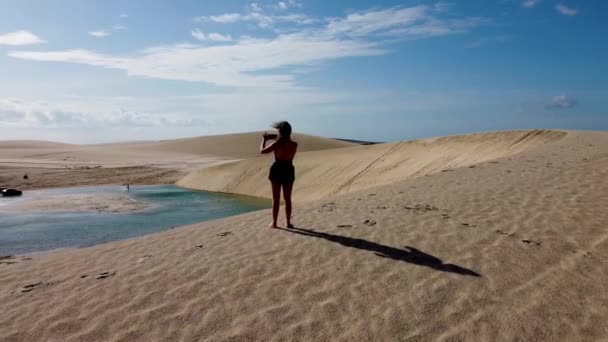 Jericoacoara Βραζιλία Τροπικό Τοπίο Για Ταξίδια Διακοπών Βορειοανατολική Βραζιλία Διεθνείς — Αρχείο Βίντεο