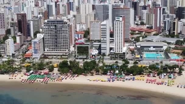 Cityscape Στο Κέντρο Της Πολιτείας Fortaleza Της Ceara Της Βραζιλίας — Αρχείο Βίντεο