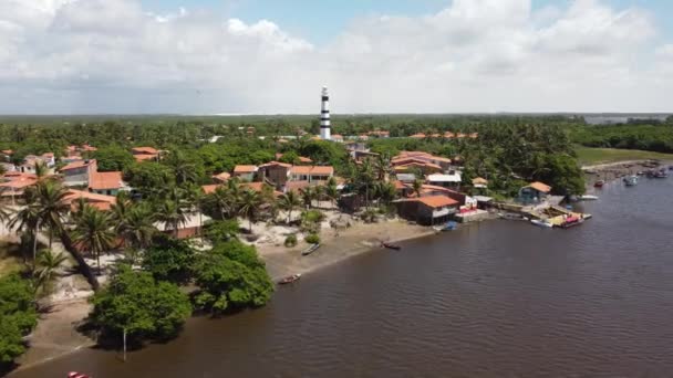 Panoramic Landscape Lencois Maranhesn Brazil Γραφικοί Αμμόλοφοι Και Τυρκουάζ Λίμνες — Αρχείο Βίντεο