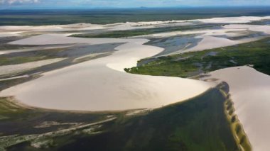 Jericoacoara Brezilya. Tatil gezisi için tropik bir manzara. Kuzeydoğu Brezilya. Uluslararası seyahat yerleri.