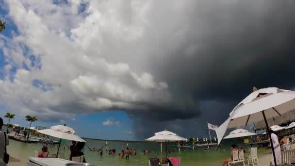 Облака Воздушной Погоде Timelapse Облачно Мыс Разрешением — стоковое видео