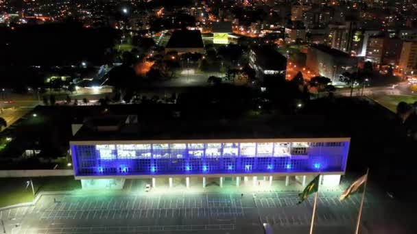 Śródmieście Curitiba Brazylia Południowy Region Kraju Krajobraz Lotniczy Śródmieścia — Wideo stockowe