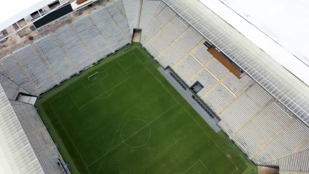 Brezilya Nın Sao Paulo Şehrindeki Spor Manzarası Futbol Stadyumunun Yakınındaki — Stok video