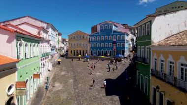 Bahia Brezilya 'nın Salvador eyaletinin şehir manzarası. Tropik turizm şehri. Kuzeydoğu Brezilya. Tatiller seyahat eder. Tropikal bölgeler.