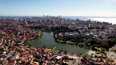 Brezilya 'nın kuzeydoğusunda tropik seyahat yerleri. Salvador Bahia Brezilya. Tropik seyahat rotası. Ünlü küresel seyahat merkezleri.