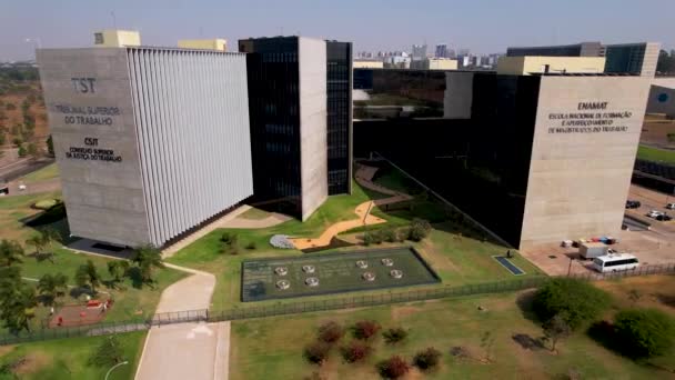 Edifícios Governamentais Centro Brasília Distrito Federal Brasil Marco Administração Pública — Vídeo de Stock