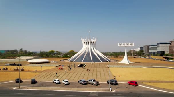 Regierungsgebäude Zentrum Von Brasilia Federal District Brazil Wahrzeichen Der Öffentlichen — Stockvideo