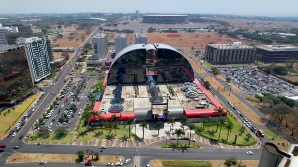 Regierungsgebäude Zentrum Von Brasilia Federal District Brazil Wahrzeichen Der Öffentlichen — Stockvideo