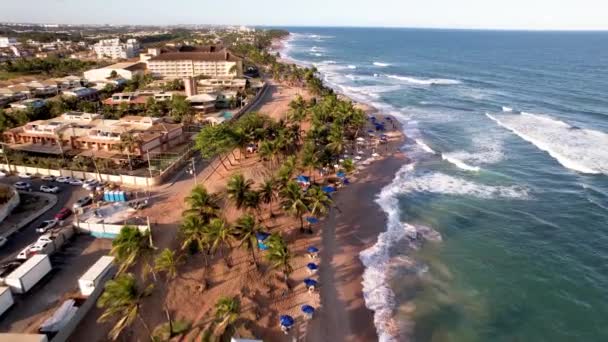 Тропические Туристические Направления Северо Востоке Бразилии Сальвадор Баия Бразилия Тропическое — стоковое видео