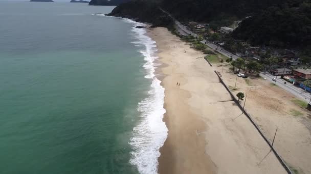 Maresias Destino Viaje Playa Brasil Escena Playa Paisaje Verano Ambiente — Vídeos de Stock
