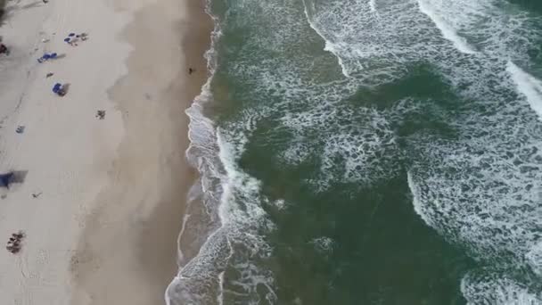 Maresias Beach Reisbestemming Brazilië Strand Scène Van Zomer Landschap Tropische — Stockvideo