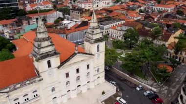 Sao Luis Maranhao Brezilya şehir merkezi. Kuzeydoğu Brezilya. Başkent Maranhao 'nun tarihi binaları geniş bir alana yayılmış durumda. Turizm simgesi. Seyahat hedefi.