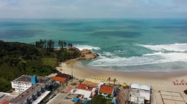Florianopolis eyaletinin şehir merkezi Santa Catarina Brezilya. Tropikal ada. Uluslararası seyahat yerleri. Tatil için gidilecek yer.