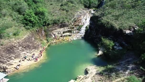 Monumento Turístico Lagoa Capitolio Minas Gerais Brasil Barragem Furnas Famosa — Vídeo de Stock