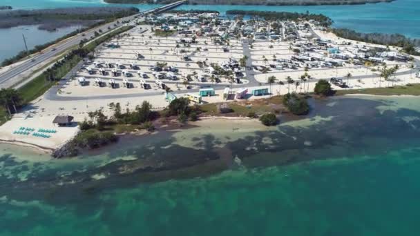 Panoramique Large Paysage Superbes Îles Florida Keys Archipel Floride États — Video