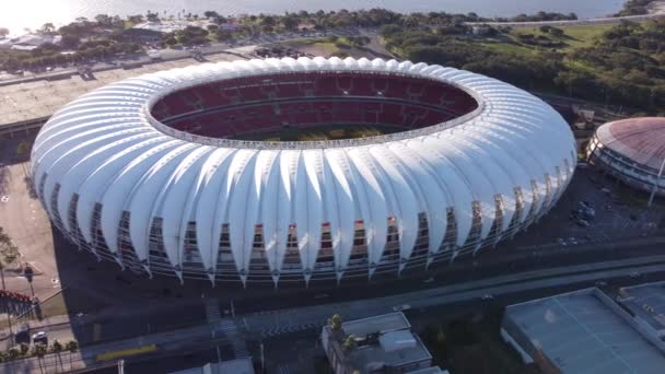 Naplemente Sportcentrum Stadionban Porto Alegre Brazília Belvárosában Rio Grande Sul — Stock videók