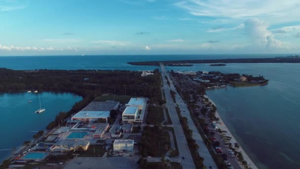 在美国迈阿密这个著名的海滨城市 纵观全景 令人叹为观止 旅游目的地 热带风景 — 图库视频影像