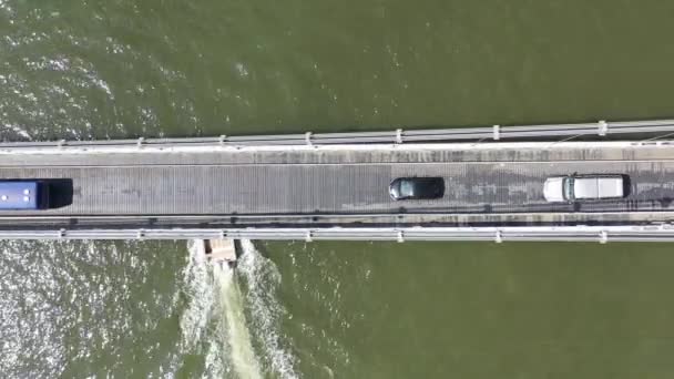 Panning Wide Coastal City Sao Vicente State Sao Paulo Brazil — Stock video