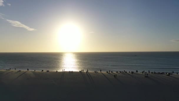 Céu Colorido Pôr Sol Famosa Praia Estado Jericoacoara Ceará Brasil — Vídeo de Stock