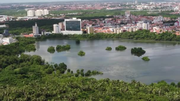 Panoramique Large Paysage Bâtiments Historiques Capitale Maranhao Centre Ville Sao — Video