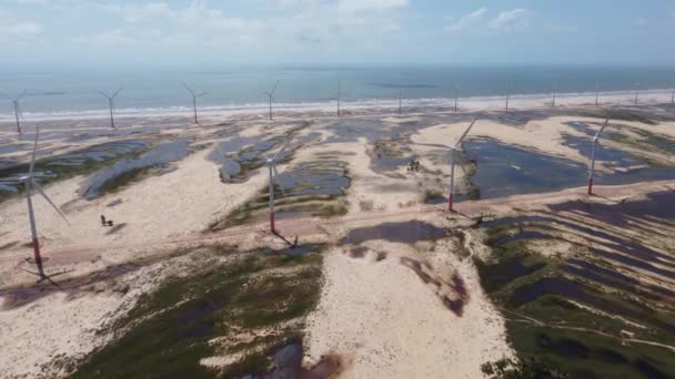 Dunes Sable Lagunes Eau Pluie Nord Est Paradis Brésilien Destinations — Video