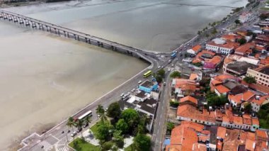 Sao Luis Maranhao Brezilya şehir merkezi. Kuzeydoğu Brezilya. Başkent Maranhao 'nun tarihi binaları geniş bir alana yayılmış durumda. Turizm simgesi. Seyahat hedefi.