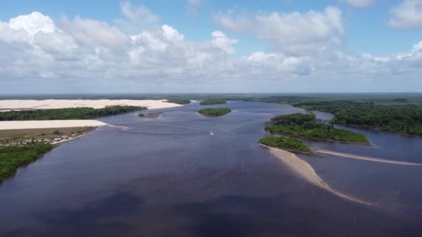 Lencois Maranhenses Maranhao Brasil Paisajes Tropicales Para Viajes Vacaciones Nordeste — Vídeos de Stock