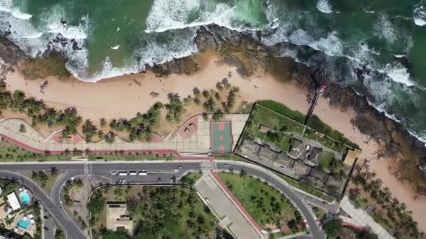 Tropische Reiseziele Nordosten Brasiliens Salvador Bahia Brasilien Tropisches Reiseziel Berühmte — Stockvideo